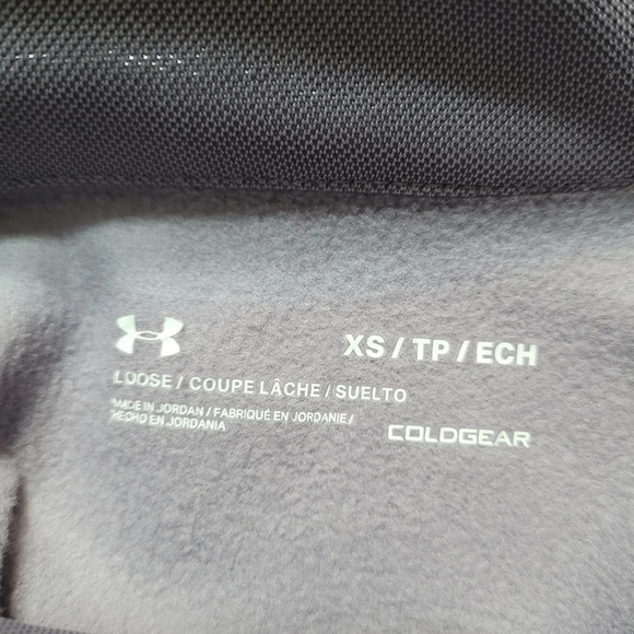 Under Armour XS Pullover Coldgear Loose Purple Sparkle Kangaroo Pouch St… - Picture 6 of 11